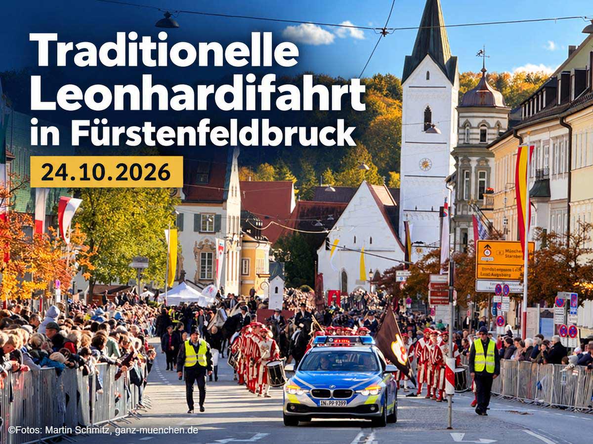 Leonhardifahrt Fürstenfeldbruck 2026: Pferdesegnung am 24. Oktober (©Foto. Masrtin Schmitz)
